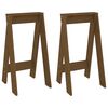 vidaXL Stolček 2 kosa medeno rjave barve 40x40x75 cm trdna borovina