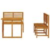 vidaXL Vrtnik Bistro Set 3 pcs Rjava Trden akacijev les