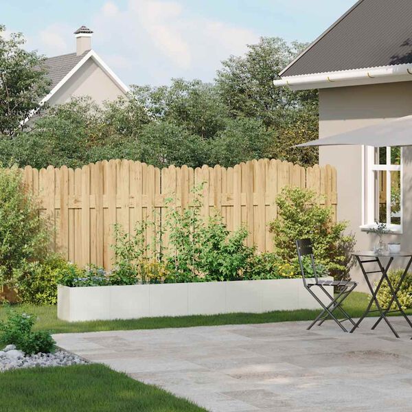 vidaXL Sadilnik Bela 280x40x40 cm Hladno valjano jeklo