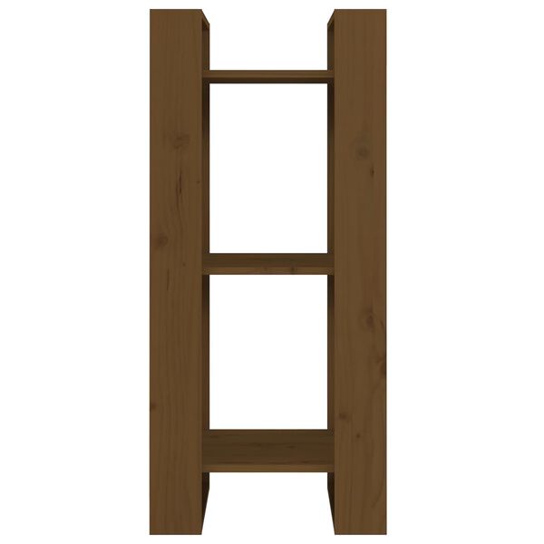 vidaXL Knjižna omara/pregrada medeno rjava 41x35x91 cm trden les