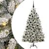 vidaXL Umestno božično drevo 180 cm 300 LED Toplo bela PVC in jeklo