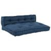 vidaXL Blazina za paletni kafi 2 kos Blago Indigo 120 x 80 x 38 cm