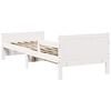 vidaXL Konstrukcija postelje Bela 80 x 200 cm Konstruiran les