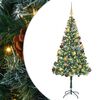 vidaXL Umestno božično drevo med 300 LED Zelena 180 cm PVC in Jeklo