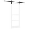 vidaXL Drsna vrata ORKDAL Bela in črna 83 x 211 cm