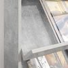 vidaXL Regal za revije Betonsko siva 70 x 41 x 96 cm Konstruiran les
