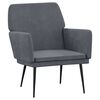 vidaXL Fotelj temno siv 62x79x79 cm žamet