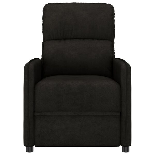 vidaXL Električni masažni stol črna tkanina iz mikrovlaken