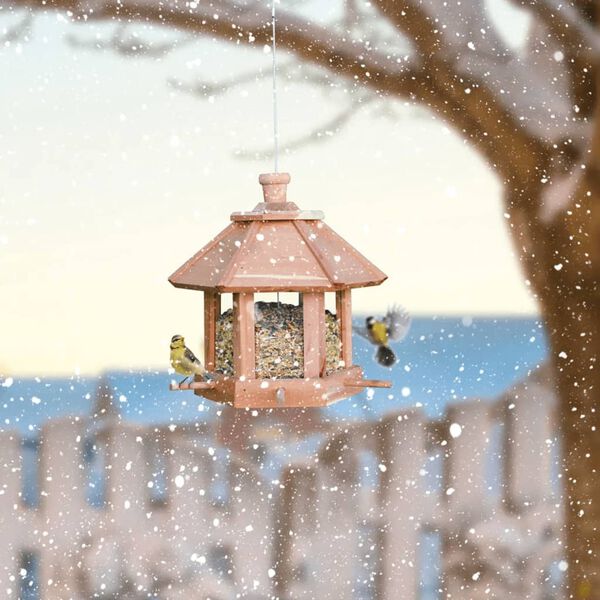 HI Viseča ptičja hišica rjava