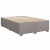 vidaXL Box spring postelja z vzmetnico taupe 140x200 cm blago