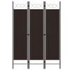 vidaXL Paravan 3-delni rjav 120x180 cm
