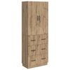 vidaXL Set omar 2 kos 66 x 34,5 x 87 cm Inženirski les Artisan hrast