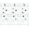 vidaXL Vrtna ograja 3 kos Zelena 110 x 40 cm Jeklo