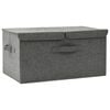 vidaXL &Scaron;katla za shranjevanje 50x30x25 cm antracitna