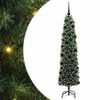 vidaXL Umestno božično drevo Zelena 180 cm PVC in Jeklo in Plastika