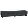 vidaXL TV omarica s predalom Črna 147 x 34,5 x 30 cm Inženirski les