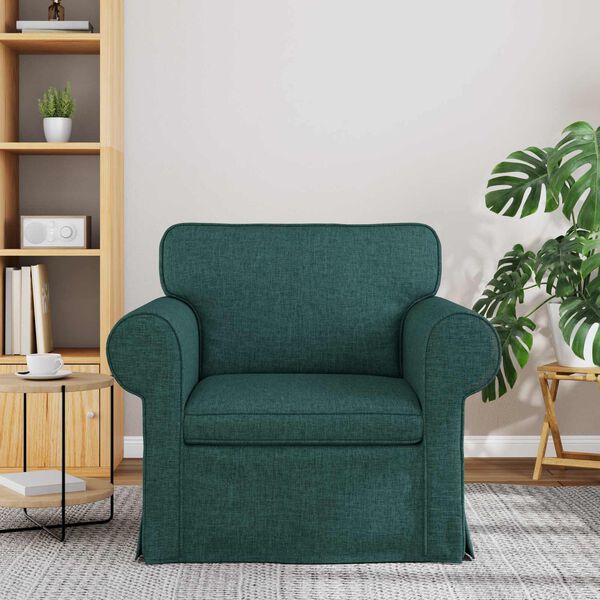 vidaXL Kavč Temno zelena