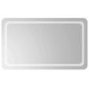 vidaXL LED kopalni&scaron;ko ogledalo z ogledalom Transparentno 100 x 60 cm