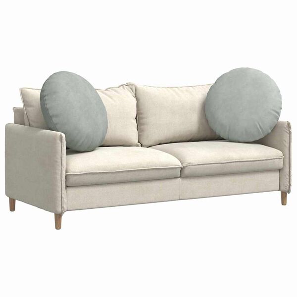 vidaXL Sedežne blazine 2 pcs Svetlo siva Ø 40 x 13 cm Žamet