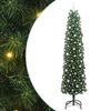 vidaXL Umestno božično drevo Zelena 240 cm PVC in Jeklo in Plastika