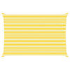 vidaXL Sončno platno Rumena in Bela 6 x 4 m 100% poliester Oxford