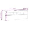 vidaXL Stenske TV omarice z LED lučkami 2 kosa bela 60x30x40 cm