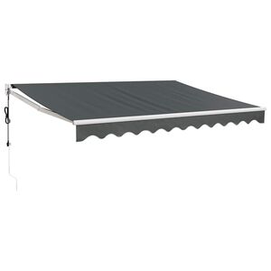 vidaXL Avtomatsko zložljiva tenda antracit 3x2,5 m