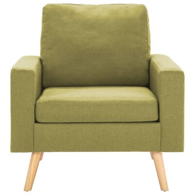 vidaXL Fotelj iz zelenega blaga