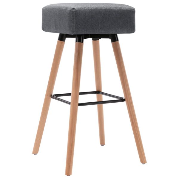 vidaXL Barski stolček svetlo sivo blago