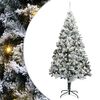 vidaXL Umetna predhodno osvetljena božična jelka Zelena 400 cm PVC