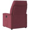 vidaXL Električni masažni naslanjač vinsko rdeče blago