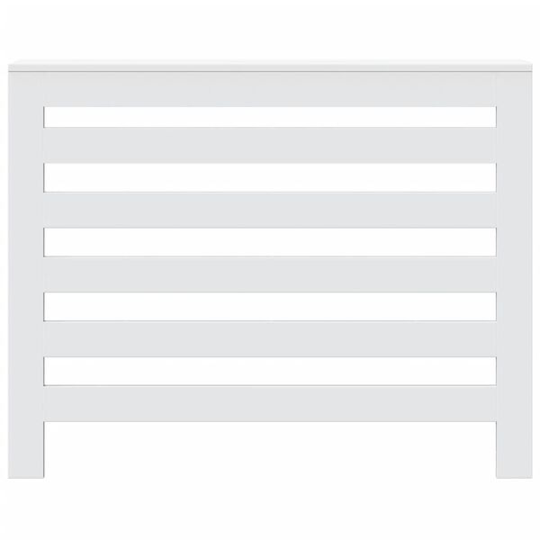 vidaXL Pokrov za radiator bel 104x20x82 cm inženirski les