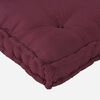 vidaXL Blazina za paletni kafi Bordo 120 x 80 x 12 cm Blago