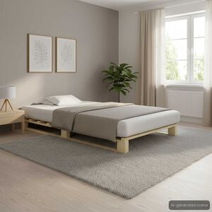 vidaXL Posteljni okvir iz palet trdna borovina 90x200 cm
