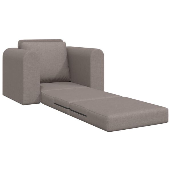 vidaXL Sofa postelja Taupe 98 x 71 x 83 cm blago