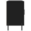 vidaXL Komoda črno 100x36x60 cm inženirski les