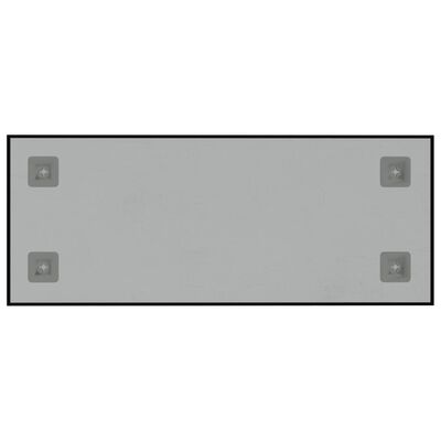 vidaXL Stenska magnetna tabla črna 50x20 cm kaljeno steklo