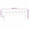 vidaXL Posteljno vzglavje temno siva 200x5x78/88 cm blago