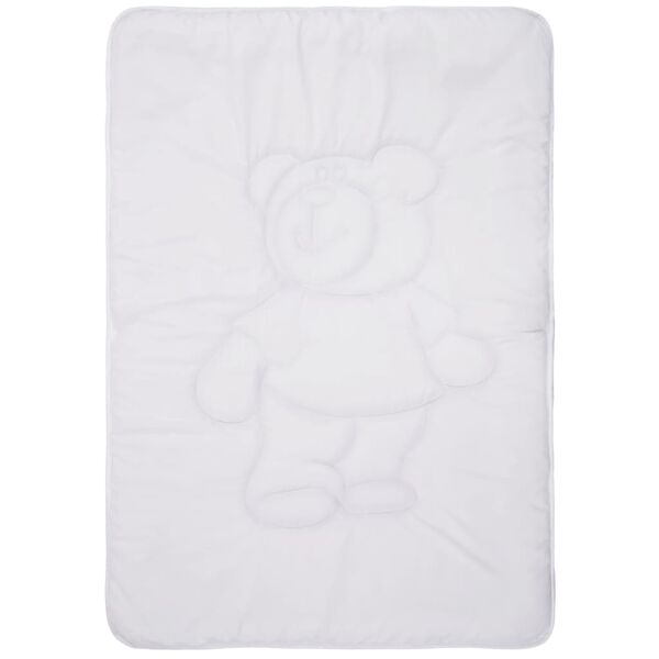 vidaXL Otroška odeja 3-delni komplet bela 100x135 cm/40x60 cm