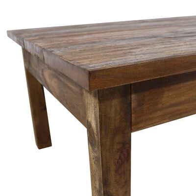 vidaXL Klubska mizica iz trdnega predelanega lesa 98x73x45 cm