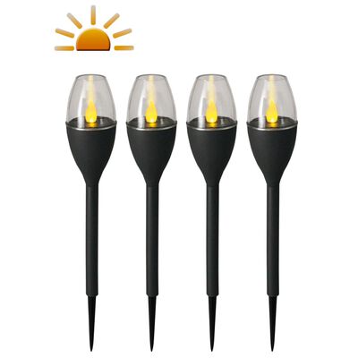 Luxform Solarne LED mini vrtne svetilke Jive 4 kosi sive