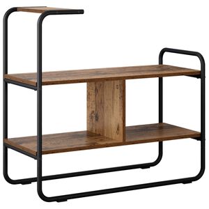 vidaXL Konzolna miza Star les 80 x 35 x 75 cm Inženirski les