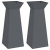 vidaXL Stolpna posoda 2 pcs Antracit 40 x 40 x 100 cm