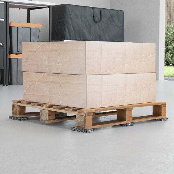 vidaXL Guma valj Črna Guma