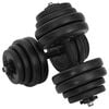vidaXL Uteži 2 x 15 kg
