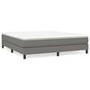 vidaXL Posteljni okvir z vzmetmi temno siv 160x200 cm blago