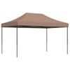 vidaXL Zložljivi pop-up &scaron;otor za zabave rjav 440x292x315 cm