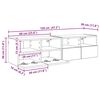 vidaXL TV stene 2 pcs Umetni hrast 60 x 30 x 30 cm Konstruiran les