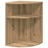 vidaXL Stranska miza Umetni hrast 39,7 x 39,7 x 60 cm Inženirski les