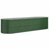 vidaXL Visoka greda iz cinkanega jekla 296x80x68 cm zelena